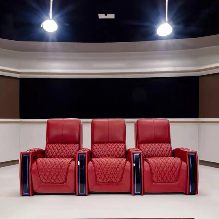 Home Cinema Recliners - مصنع مخصص الجلوس الكهربائية الجلود فيلم