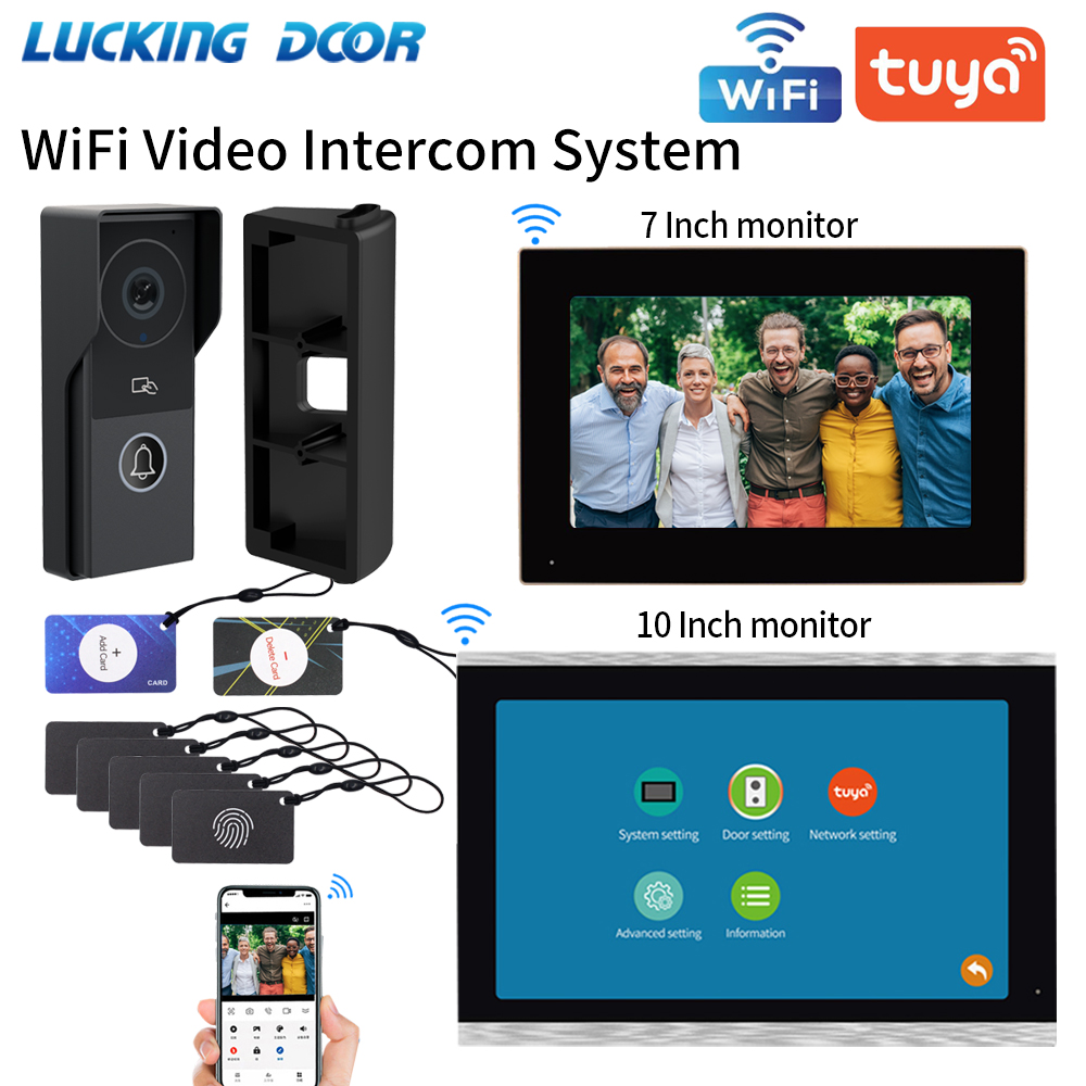 Home Cinema Kit - 7/10 بوصة فيديو إنترفون 1080P جرس