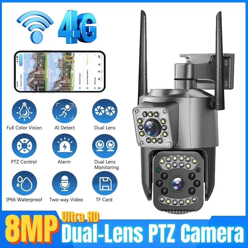 8MP واي فاي كاميرا IP 4K PTZ ع - مراجعة Home Cinema Outdoor وسعره