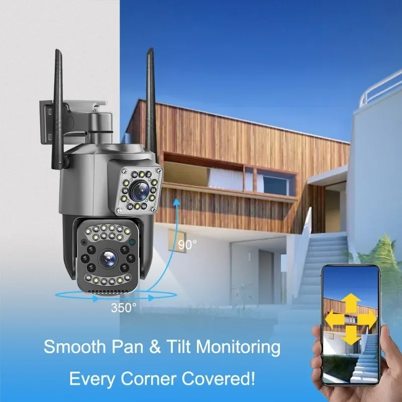 8MP واي فاي كاميرا IP 4K PTZ ع - مراجعة Home Cinema Outdoor وسعره