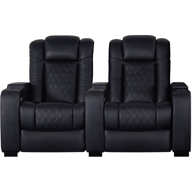 طقم أريكة كرسي كهربائي جلدي لل - مراجعة Home Cinema Recliners وسعره