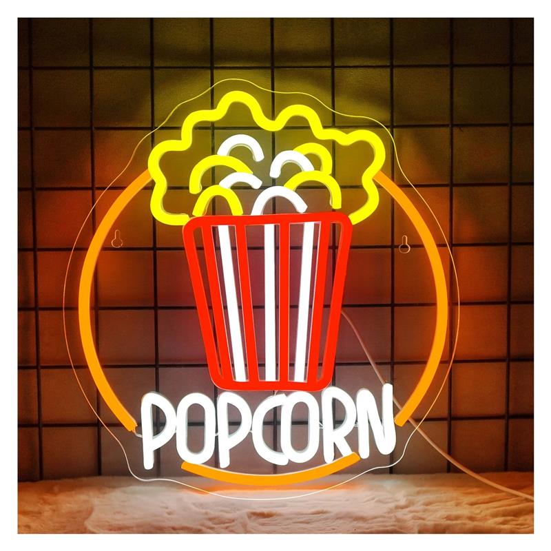 لافتة نيون على شكل الفشار قابل - مراجعة Home Cinema Today وسعره