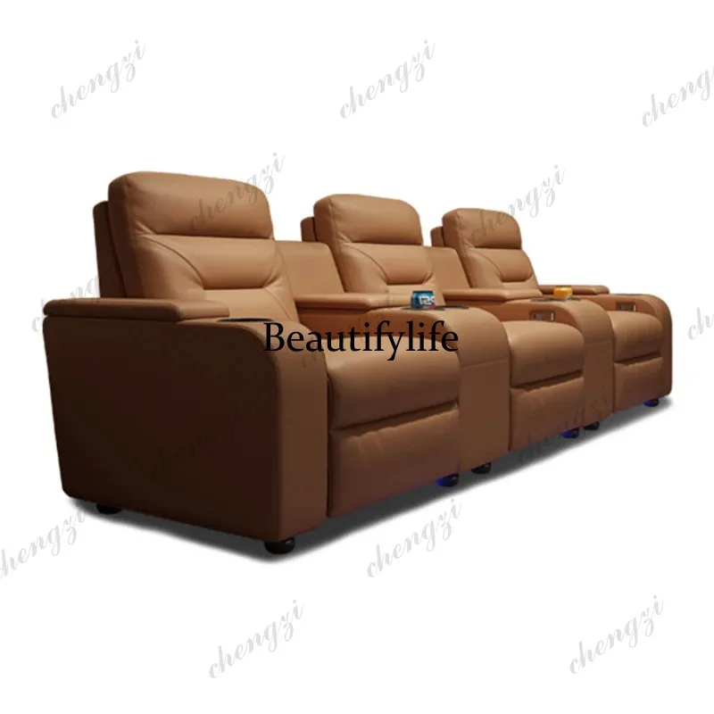 طقم أريكة جلدية A49 مع مقاعد ك - مراجعة Home Cinema Recliners وسعره