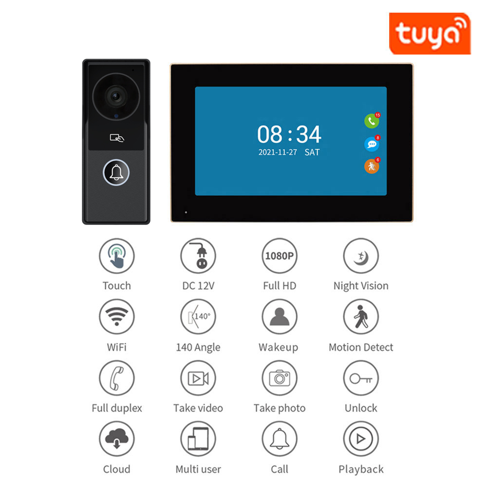 7/10 بوصة فيديو إنترفون 1080P  - مراجعة Home Cinema Kit وسعره