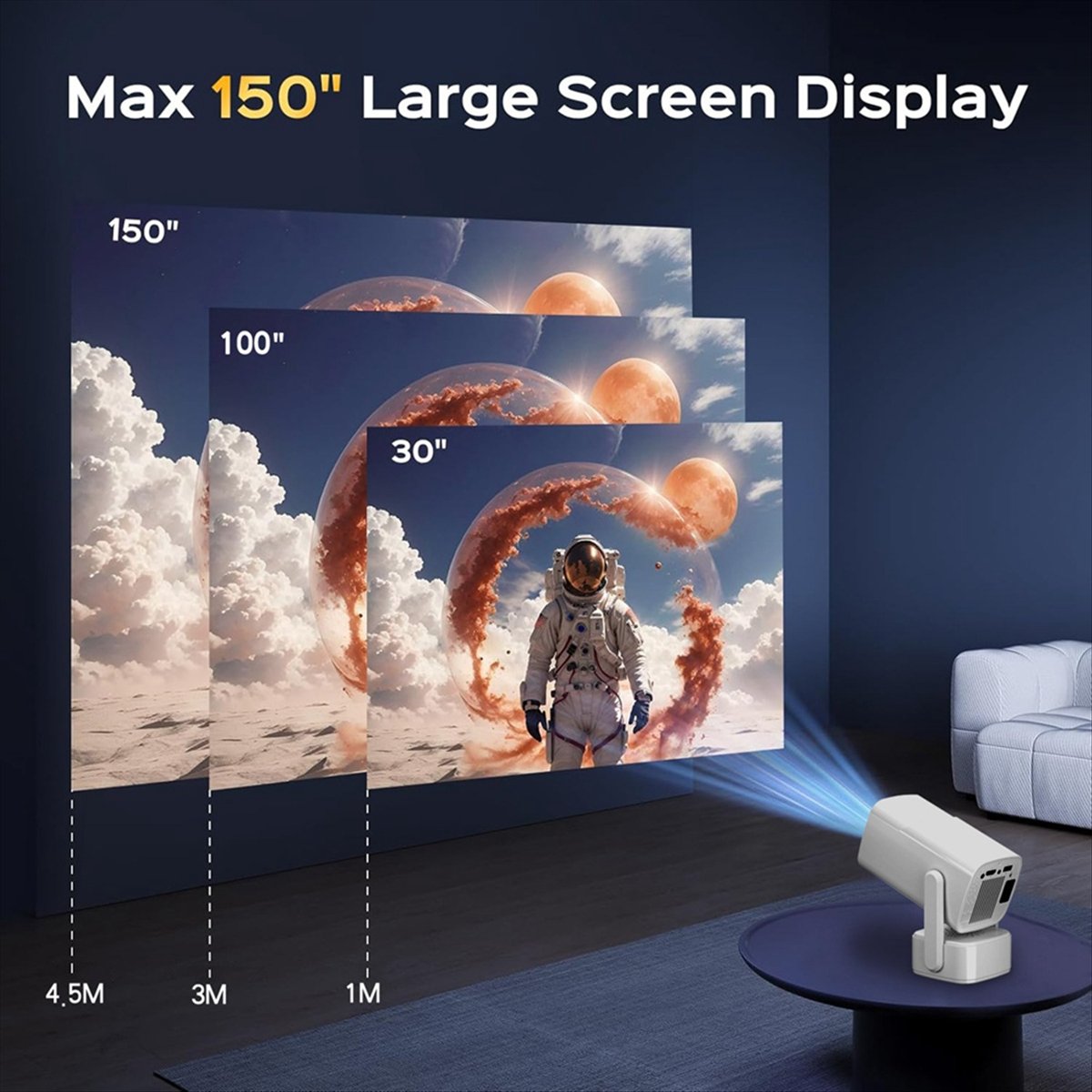 * جهاز عرض ذكي صغير Y7S ليوم و - مراجعة Home Cinema Today وسعره