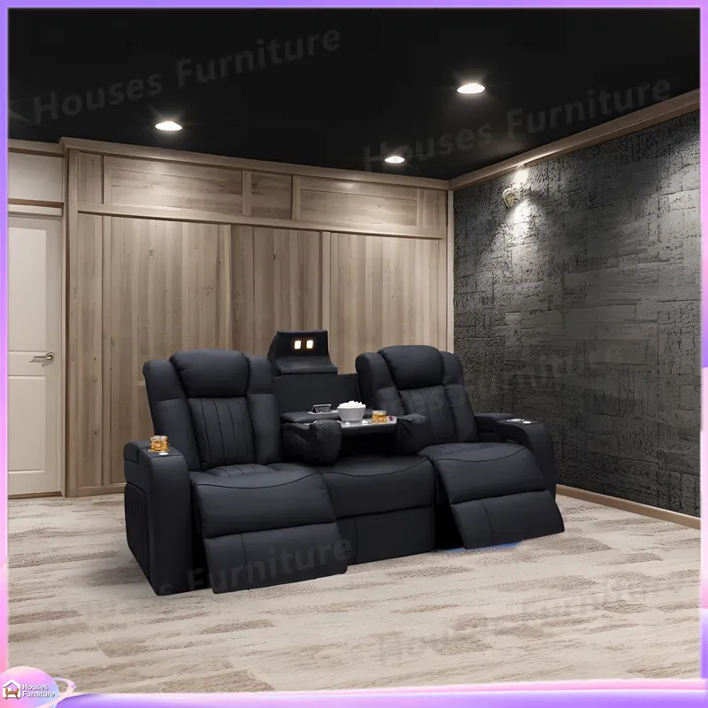 كرسي استرخاء جلدي للمسرح المنز - مراجعة Home Cinema Recliners وسعره